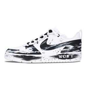 Детские скейтерские кроссовки Court Borough для младших школьников Nike, черный/белый