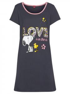 Peanuts Ночная рубашка антрацитового цвета