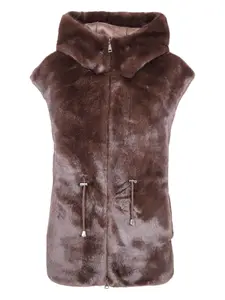 Куртка на молнии с капюшоном Betta Corradi, коричневый