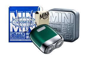 Мини 2.0 роторная бритва мини портативная мужская бритва, корпус из сплава, полностью водонепроницаемая YOOSE