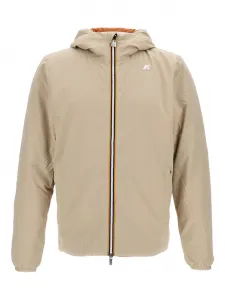Двусторонняя куртка с регулируемым капюшоном K-Way, нейтральный
