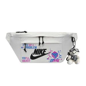 Тканевая сумка через плечо, кроссбоди, слинг-сумка, поясная сумка Regular Unisex Light Bone Gray Nike, серебро