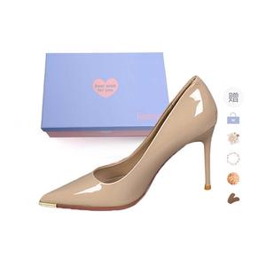 Xingdiman Тонкие каблуки на шпильке 9 см женские [подарочный набор] - телесный [подарочный набор]+подарок, цвет Nude[Gift Box Set]+Giveaway