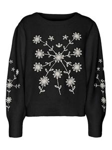 Черный вязаный свитер Vero Moda