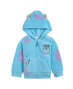 Детская худи для мальчиков Disney Cosplay с уютной подкладкой из шерпы Monsters Inc., синий