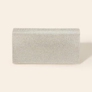 Вечерняя сумочка-клатч / сумка через плечо с блестками и заклепками FASHNZFAB