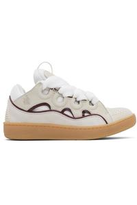 эксклюзивные бежевые кожаные кроссовки Curb от Ssense Lanvin, мультиколор