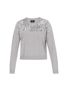 Женский свитер серого меланжа usha BLACK LABEL