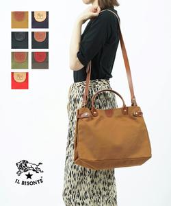 Сумка-тоут IL BISONTE из хлопковой парусины