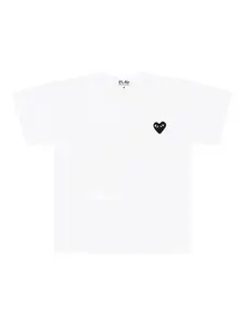 Футболка с нашивкой-логотипом Comme Des Garçons Play Kids, белый