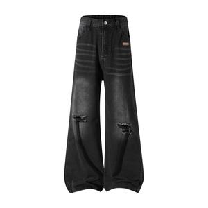 Джинсы Unisex Moderate Straight Fit WARRIOR, черный серый[free diy badge]