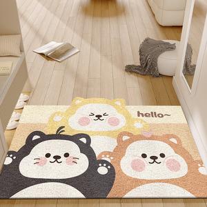 Xinglianxin Ковер 120х160 см для прихожей в стиле Loop Pile, грязеотталкивающий, с рисунком Cat Misses You