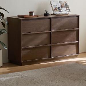 Lin'S Home Furnishing Комод 1,19 м для гостиной настенный в винтажном стиле, 6 ящиков, Linshi Furniture YZ1E