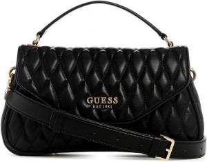 Сумка кроссбоди GUESS Valla из искусственной кожи с простежкой, Black