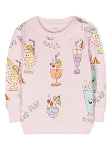 Stella McCartney Kids толстовка Summer Cocktail, розовый