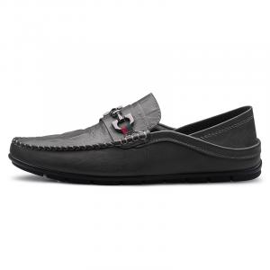 Bull charm Повседневные кожаные туфли мужские сине-серые серые, цвет Gray