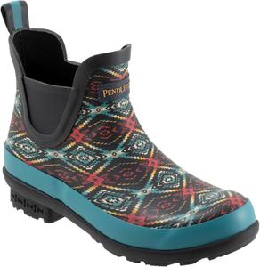 Женские резиновые ботинки Chelsea PENDLETON, противоскользящая подошва, амортизирующая стелька, резиновый верх, каблук 3,8 см, Black (Carico Lake)