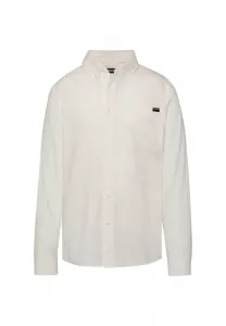 Рубашка-Планке manches longues avec poche Schott, Blanc