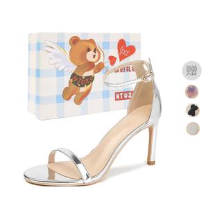 Сандалии с одним ремешком женские NTOZE, Black