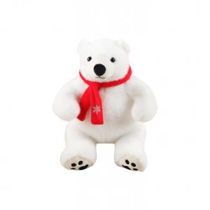 Плюшевая кукла полярный медведь, высота 15см/20см/25см/30см MENGXIAOZAI