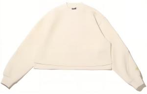 Толстовка унисекс молочно-белая New Balance, белый