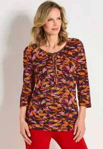 Топ mitbindebändern с длинными рукавами Goldner, Red Patterned