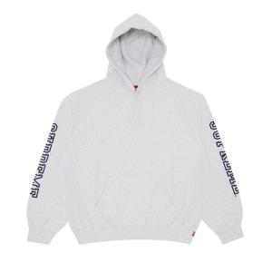 Толстовка Supreme Collegiate Sleeve Hooded Sweatshirt Ash Grey, серый