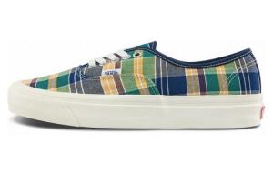 Кроссовки Vans Style 44 Low Tops Casual Skateboarding Shoes Unisex Yellow Green Blue Plaid 'Yellow Green Blue'