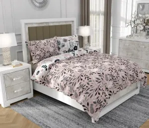 Постельное белье 200x220 см + 2x70x80 см, 3-х частей, 100% хлопок, сатин, молния, цветочный рисунок, разноцветный - | So.9047 SOVIO