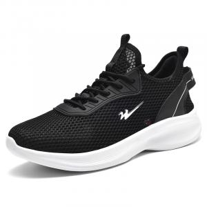 Амортизирующие противоскользящие дышащие низкие повседневные кроссовки для бега для мужчин DOUBLE STAR 88, Black