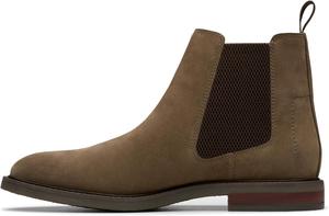 Мужские ботинки Clarks Jaxen Easy Chelsea, Stone Suede