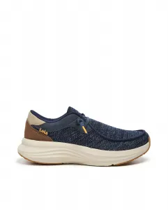 Мужская спортивная обувь с регулируемой эластичной застежкой на шнурке Lois, тёмно-синий