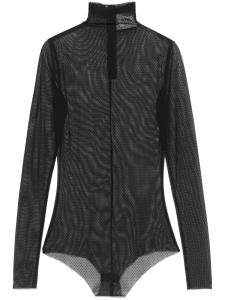 Atu Body Couture боди из тюля пуэн-деспри, черный