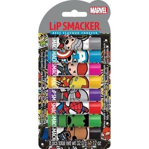 Lip Smacker Marvel Collection Avengers Party Pack 8 ароматизированных бальзамов для губ для детей, вдохновленные супергероями Мстителей