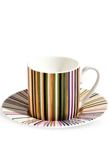 Набор Stripes Jenkins из чашки и блюдца для кофе Missoni Home, белый