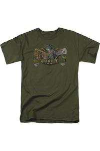 Футболка с коротким рукавом для взрослых Batman King Of Crazy Gildan, хаки