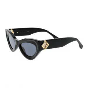 Солнцезащитные очки в форме кошачьего глаза FENDI, черный
