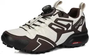 Мужские кроссовки для трейл-раннинга Легкие походные кроссовки Дышащие уличные кроссовки для ходьбы, велоспорта, альпинизма и тренировок Qacksv, бежевый