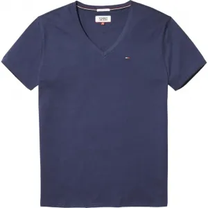 Футболка Tommy Jeans Original short sleeve v neck, синий