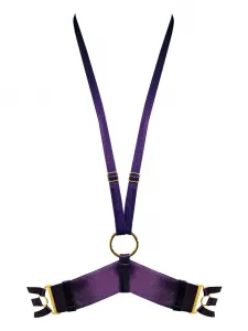 Портупея Retta с ремешками Bordelle, фиолетовый