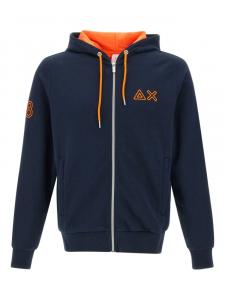 Худи Sun68 zip-up hooded, синий