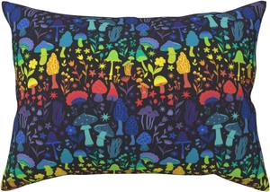 Pevtufa Чехол для подушки с принтом "Волшебные грибы и цветы" и застежкой конверт Magical Mushrooms and Flowers