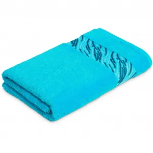 Мёве для полотенца фроттана «Тень», (1 шт., полотенце 50 х 100 см), с коровой каймой Möve For Frottana, цвет türkis