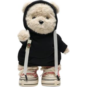 TeddyTales Xvessel teddy bear, black coat dolls плюшевая кукла трубы high