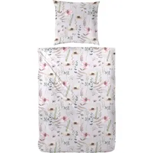 Постельное белье Primera «Постельное белье Bio-Renforce Fleur» с красивыми цветочными завитками, цвет Flieder