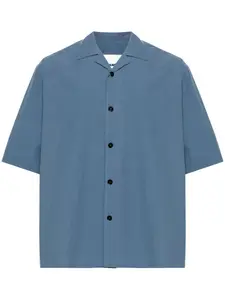 Рубашка с распашным воротником JIL SANDER, синий