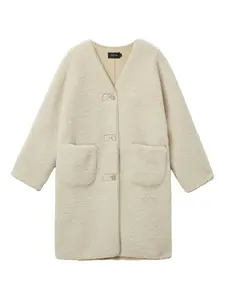 Пальто с карманами на пуговицах Tout A Coup, нейтральный