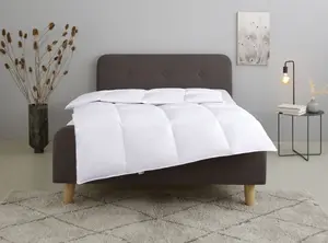 Мое домашнее пуховое одеяло "Ира пуховое 135х200 см My home, белый