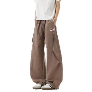 Ветрозащитные брюки унисекс WARRIOR, coffee (diy badge)