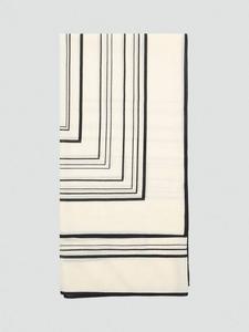 Геометрический шарф из чистой шерсти Mango, Light Beige